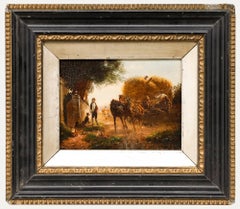 19th Century Oil - Driving the Cart