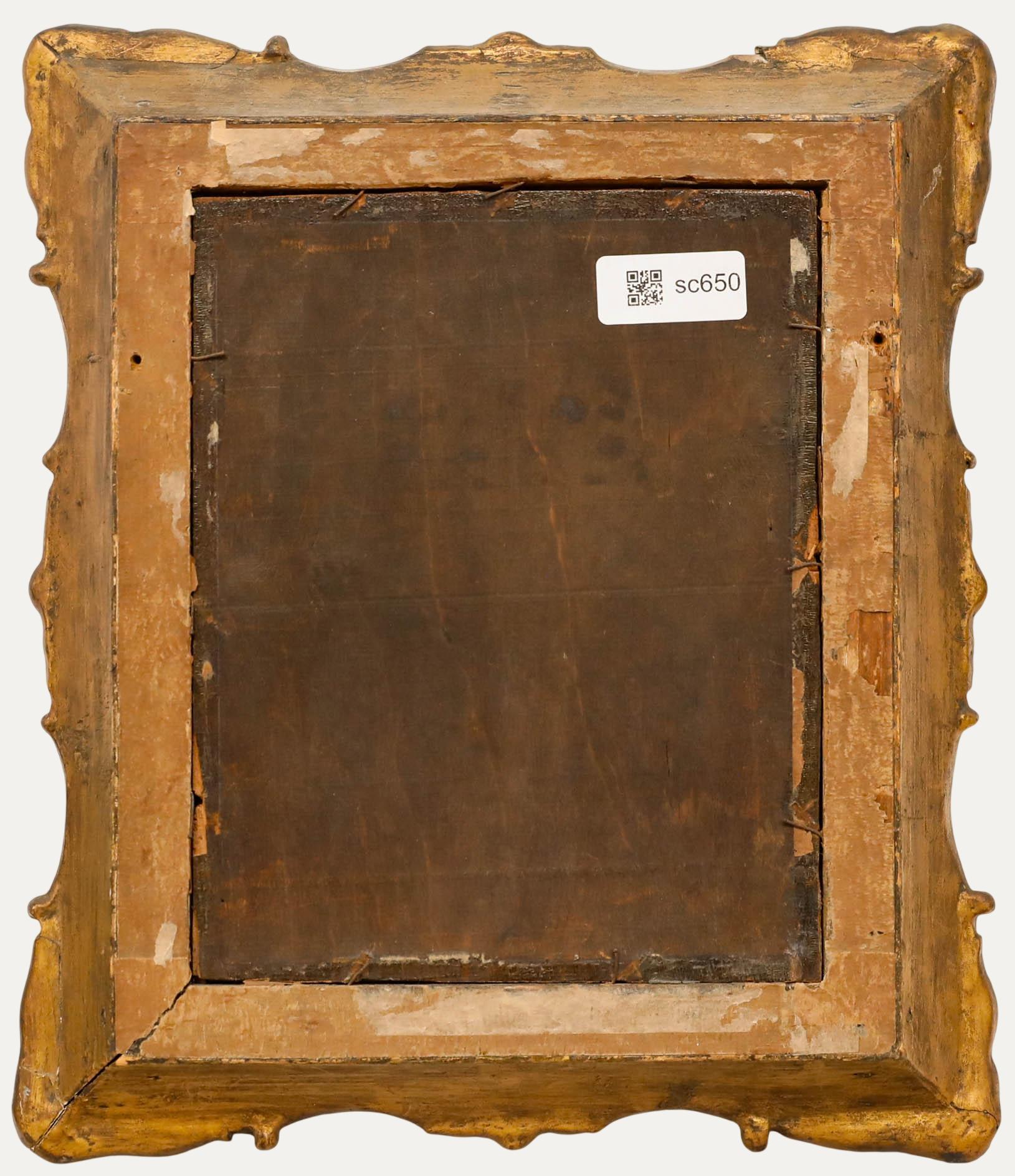 Öl des 19. Jahrhunderts - Abendrituale (Braun), Portrait Painting, von Unknown