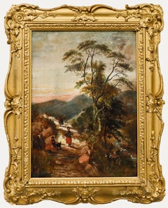 Öl des 19. Jahrhunderts - Brennholz holen