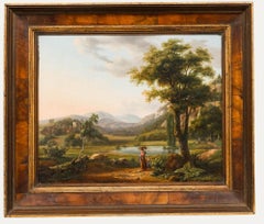 19th Century Oil - Gathering Firewood