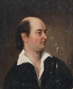 19th Century Oil - Gentleman in a Black Jacket