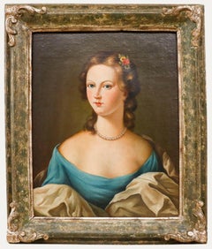 19th Century Oil - Lady in Blue