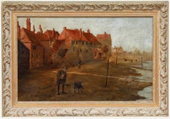 Antique 19th Century Oil - Morning on the Cornish Coast