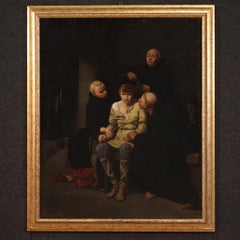 19. Jahrhundert Öl auf Leinwand Französisch Gemälde Der letzte der Merowinger, 1880