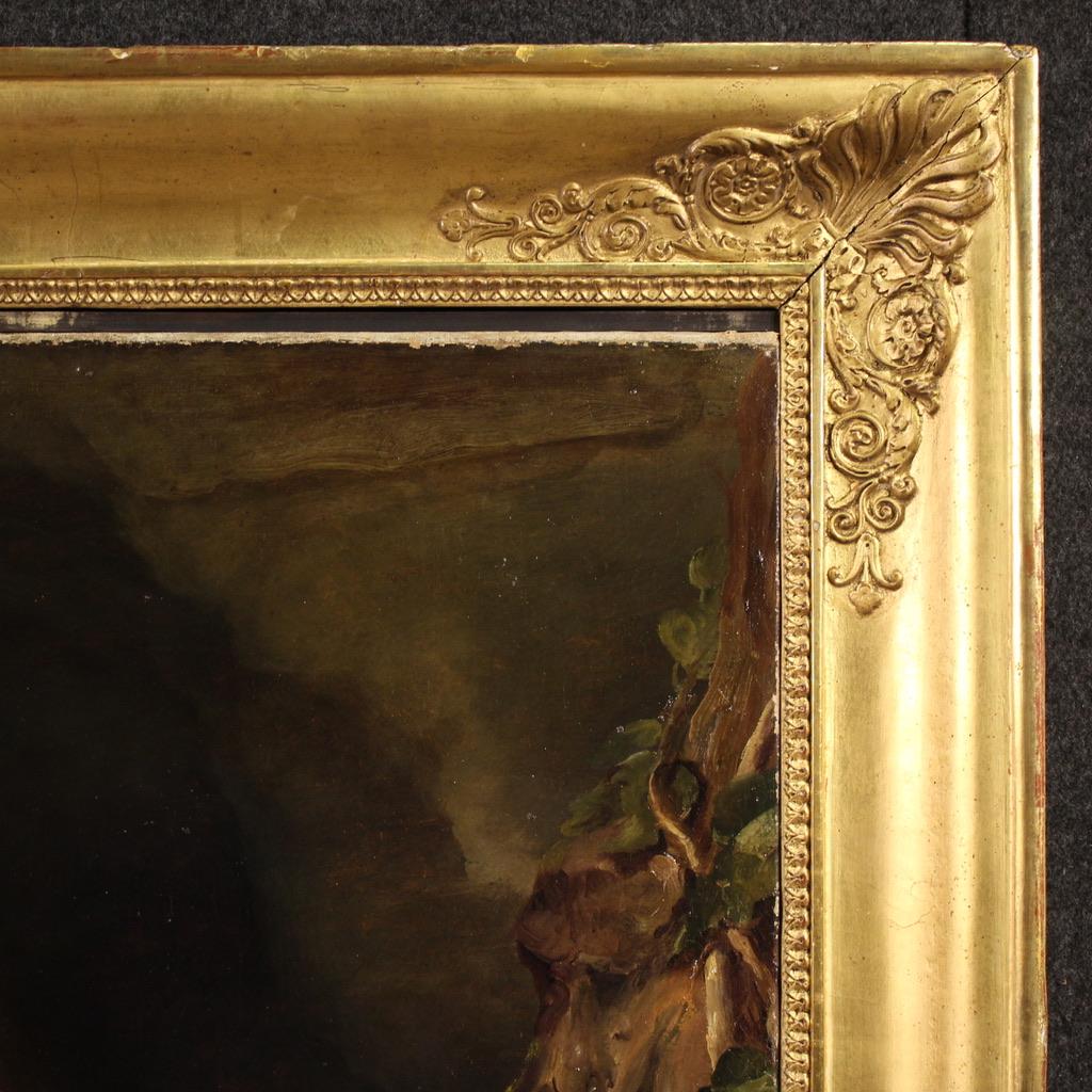 19. Jahrhundert Öl auf Leinwand Italienische Malerei Büßende Maria Magdalena, 1840 im Angebot 5