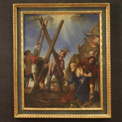 siglo XIX Óleo sobre lienzo Pintura religiosa italiana Martirio de San Andrés