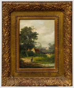 19th Century Oil - Outskirts of the Village