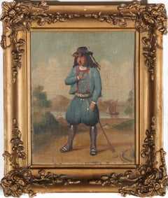 19th Century Oil - Peasant Man