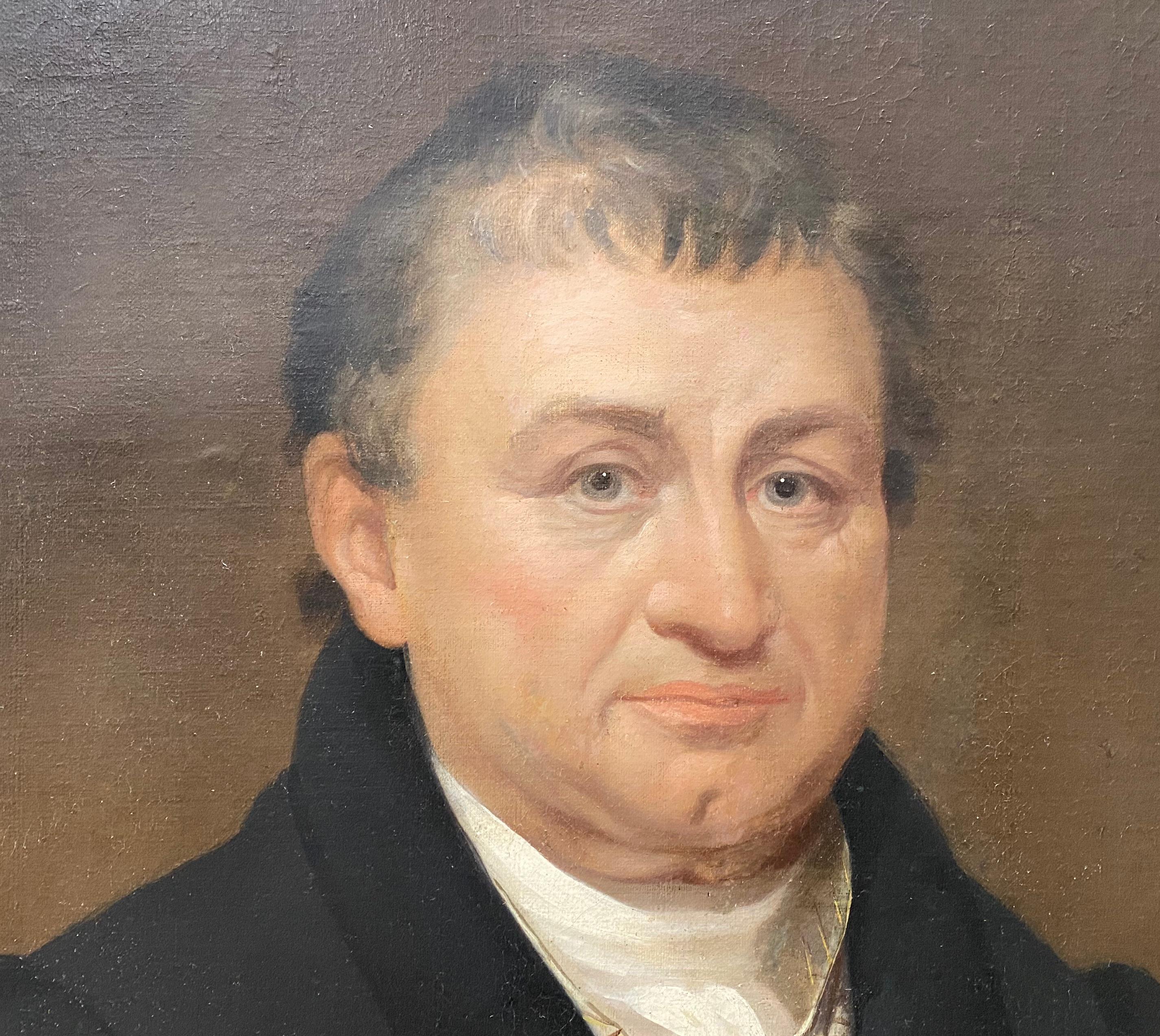 19th Century Oil Portrait - Painting by Unknown