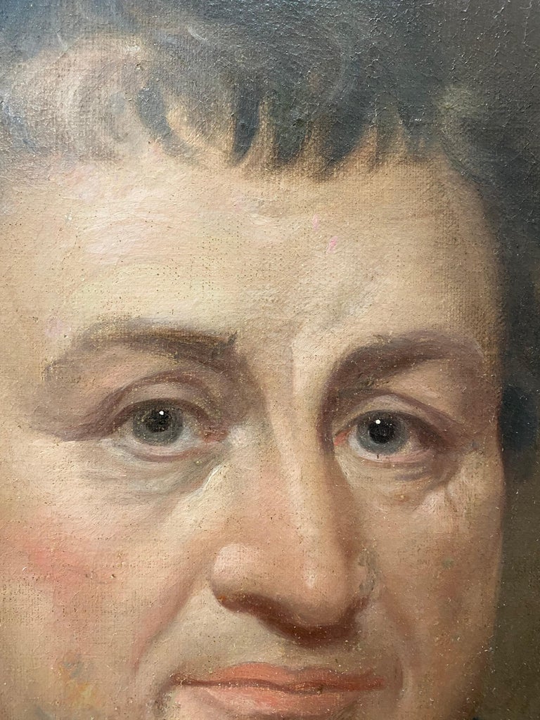 19th Century Oil Portrait For Sale 1