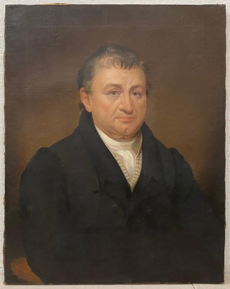Unknown Portrait Painting - 19th Century Oil Portrait