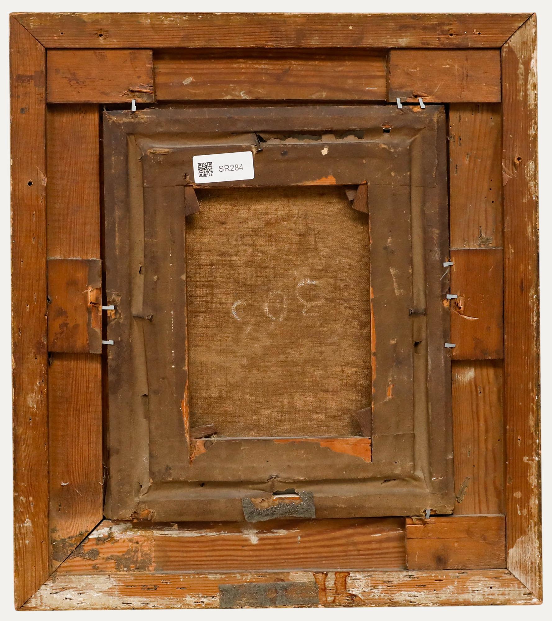 19. Jahrhundert Öl - Porträt eines Mönchs – Painting von Unknown