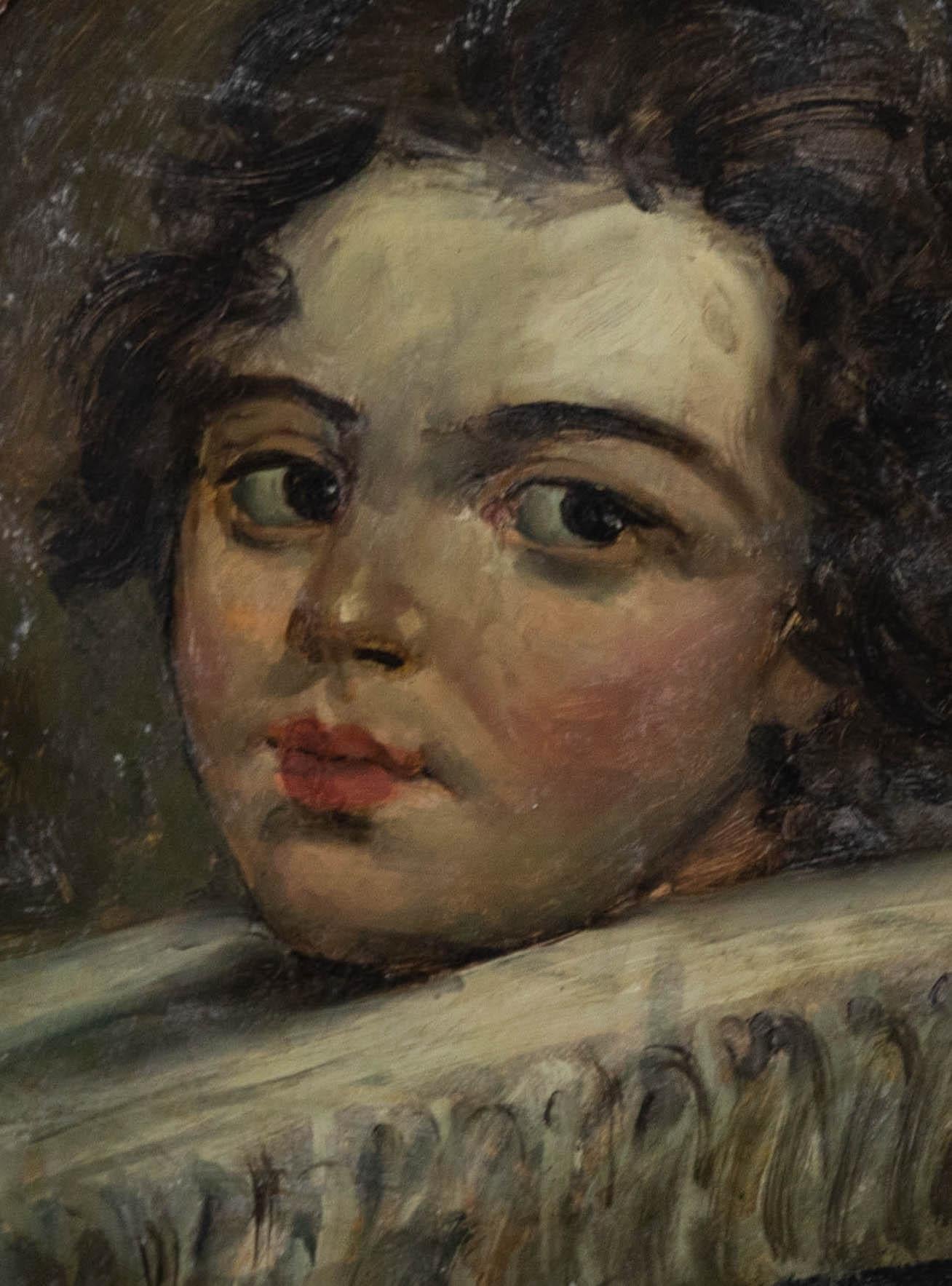 Huile du 19e siècle - Portrait d'un Prince - Painting de Unknown