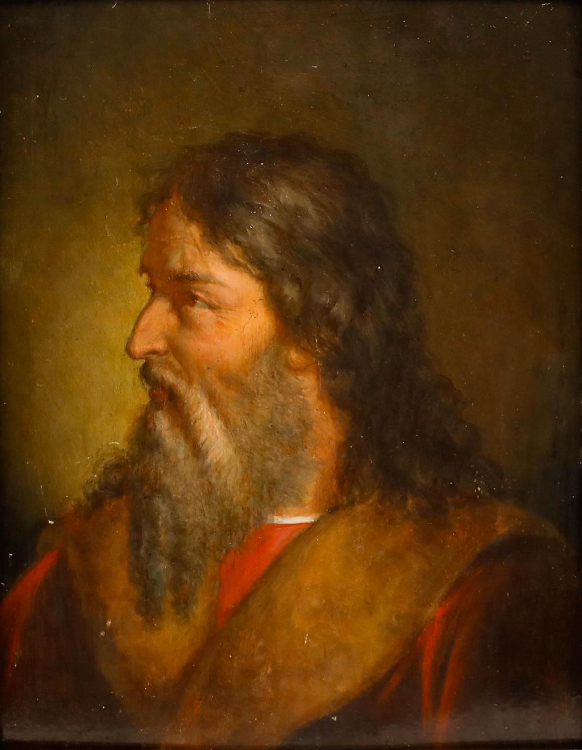 19th Century Oil - Portrait of a Scholar - Painting by Unknown