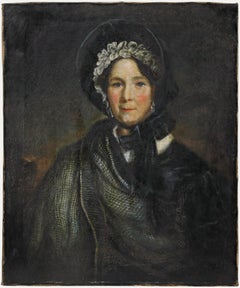 19th Century Oil - Portrait of a Victorian Lady