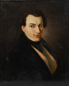 19th Century Oil - Portrait of a Young Gentleman