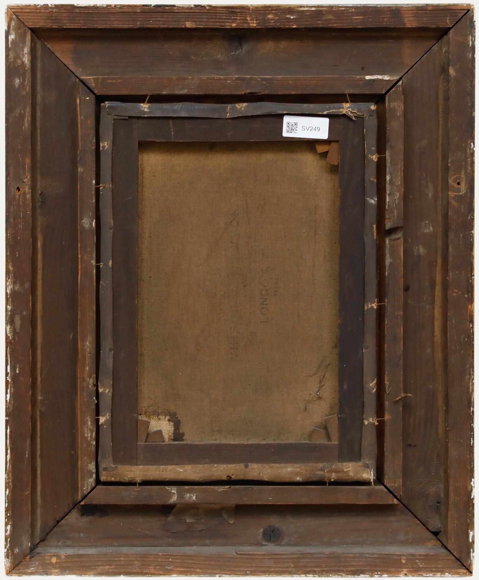 Huile du 19e siècle - Portrait de H. H. Christie's - Marron Portrait Painting par Unknown