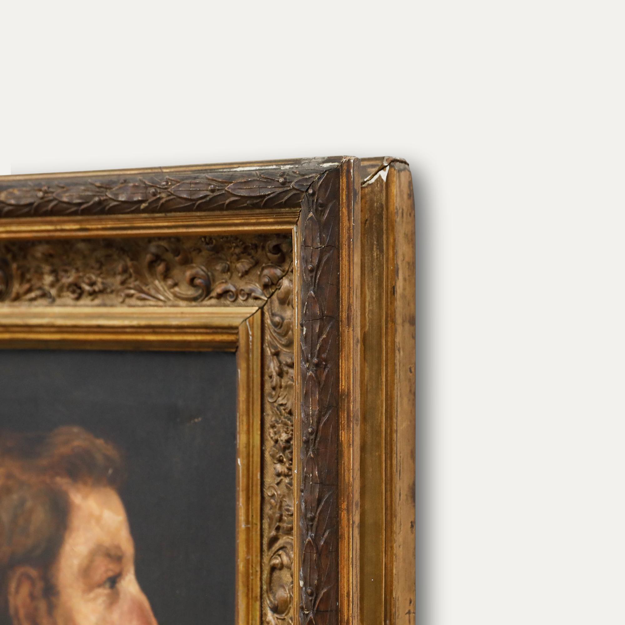 Huile du 19e siècle - Portrait de H. H. Christie's en vente 1