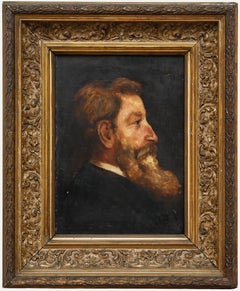 Huile du 19e siècle - Portrait de H. H. Christie's