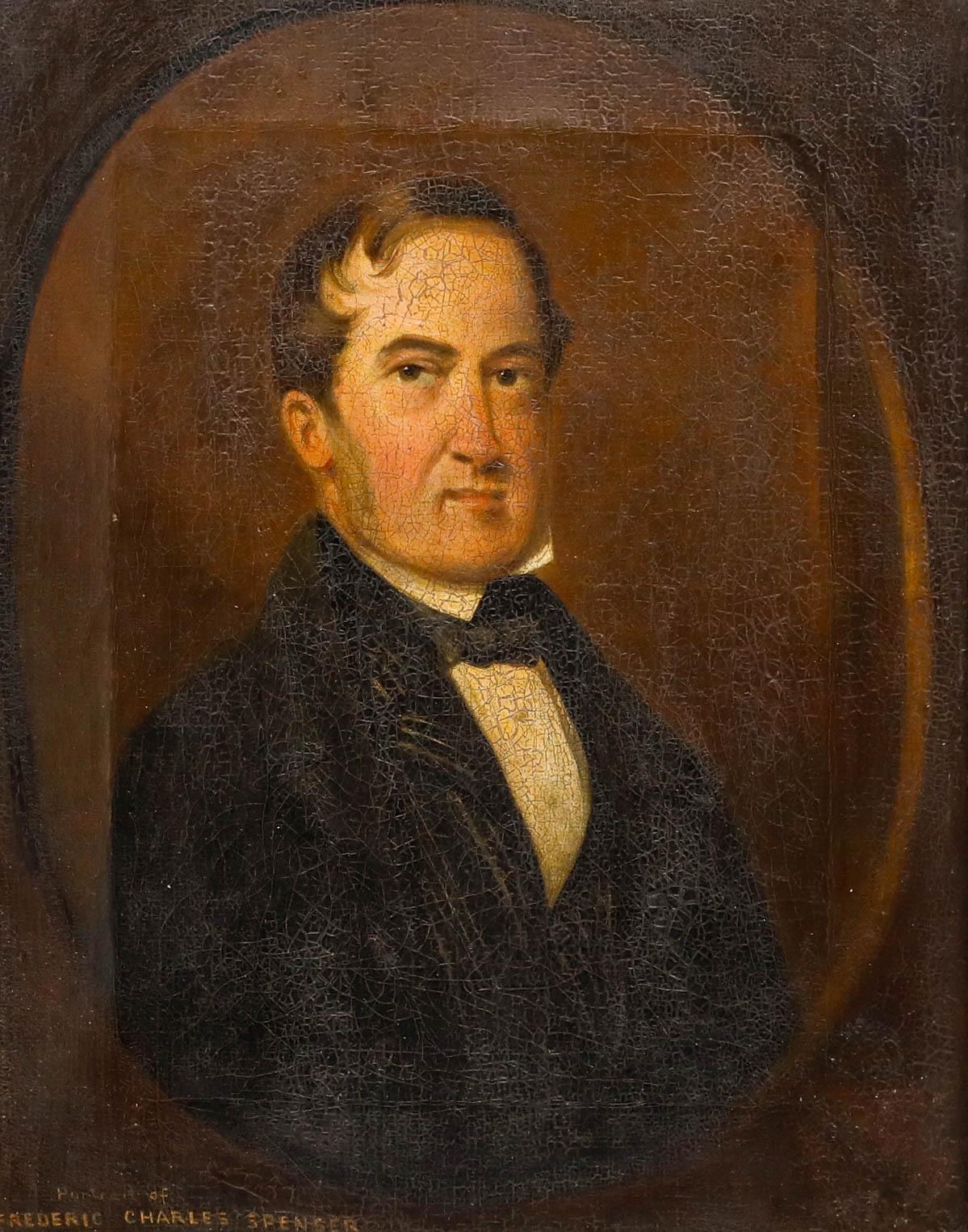 19th Century Oil - Portrait of Frederic Charles Spenser - Painting by Unknown