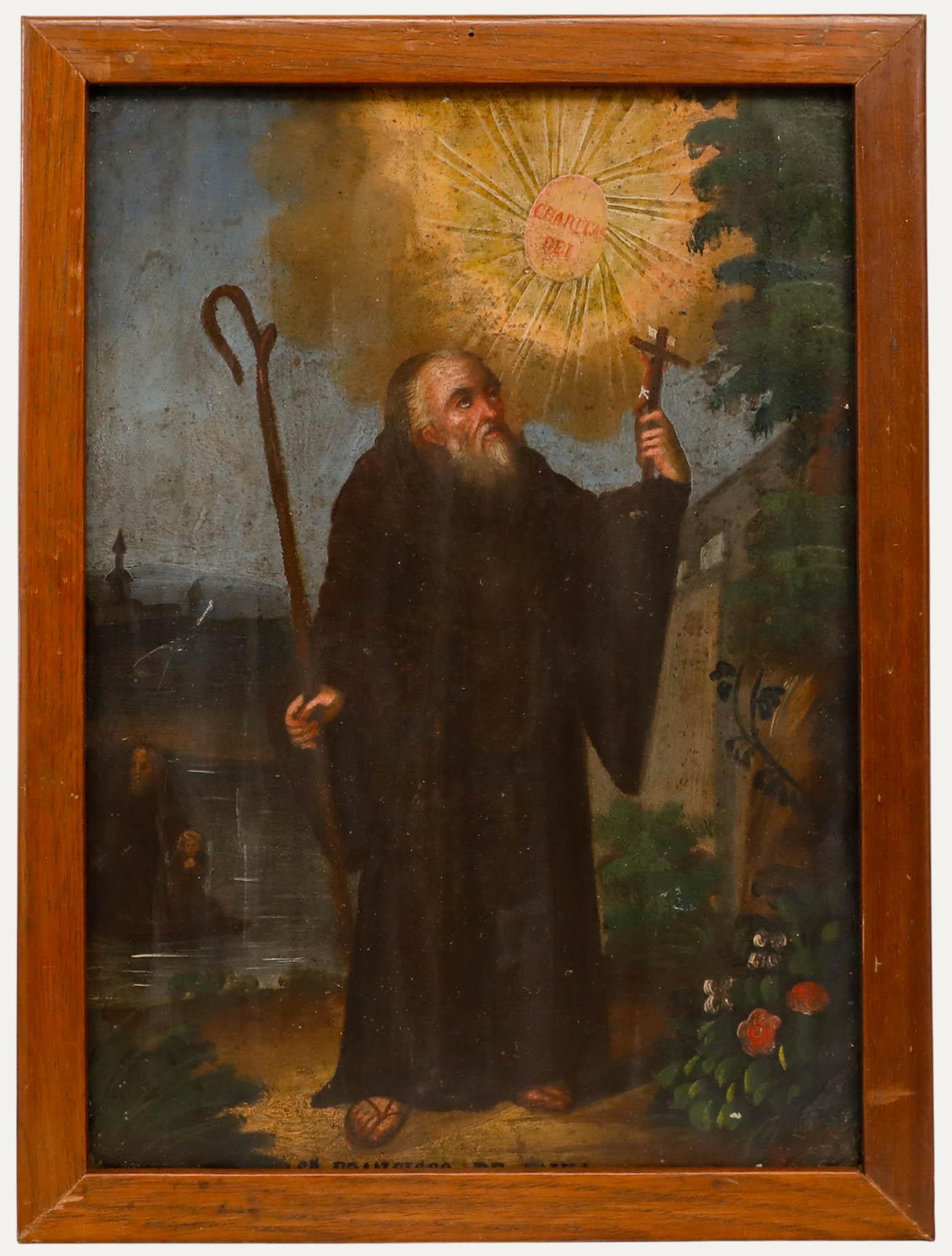 Óleo del siglo XIX - San Francisco de Paula