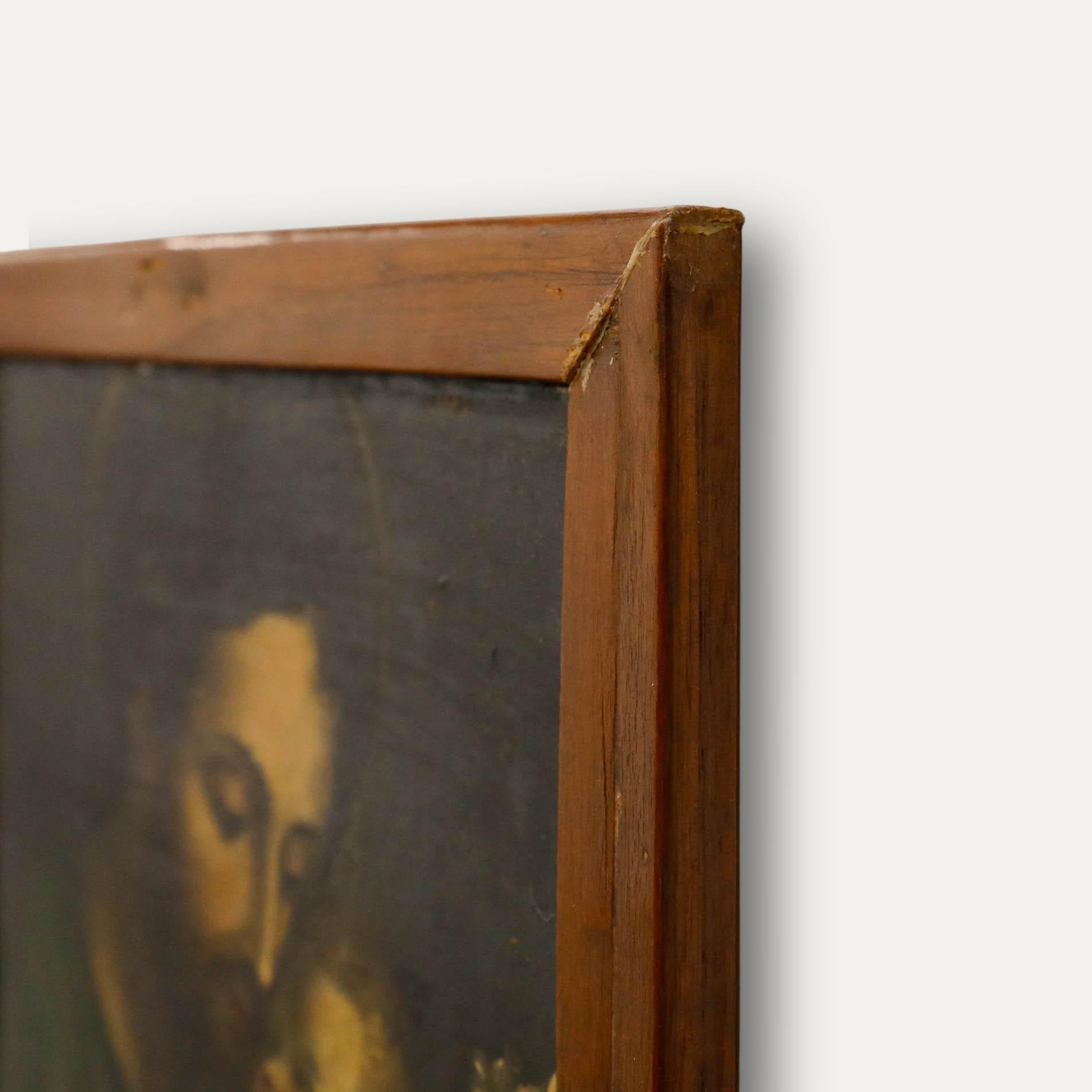 Óleo del siglo XIX - San José con el Niño Jesús en venta 1