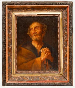19th Century Oil - Saint Peter