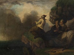 Antique 19th Century Oil - Smugglers During a Storm
