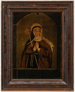 Olio del XIX secolo - Santa Colette di Colette