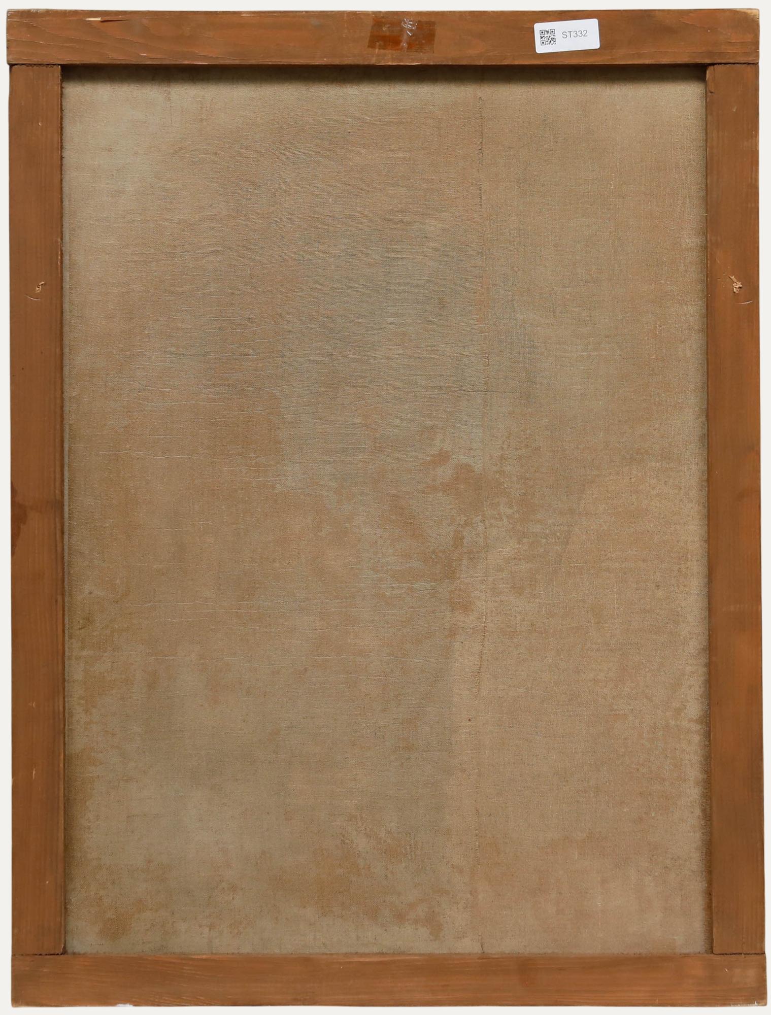 Huile du 19e siècle - Nature morte aux fruits et au vin - Noir Still-Life Painting par Unknown