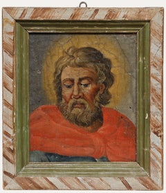19th Century Oil - Study of a Saint
