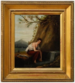 19th Century Oil - The Bather
