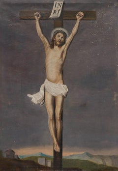 19th Century Oil - The Crucifixion