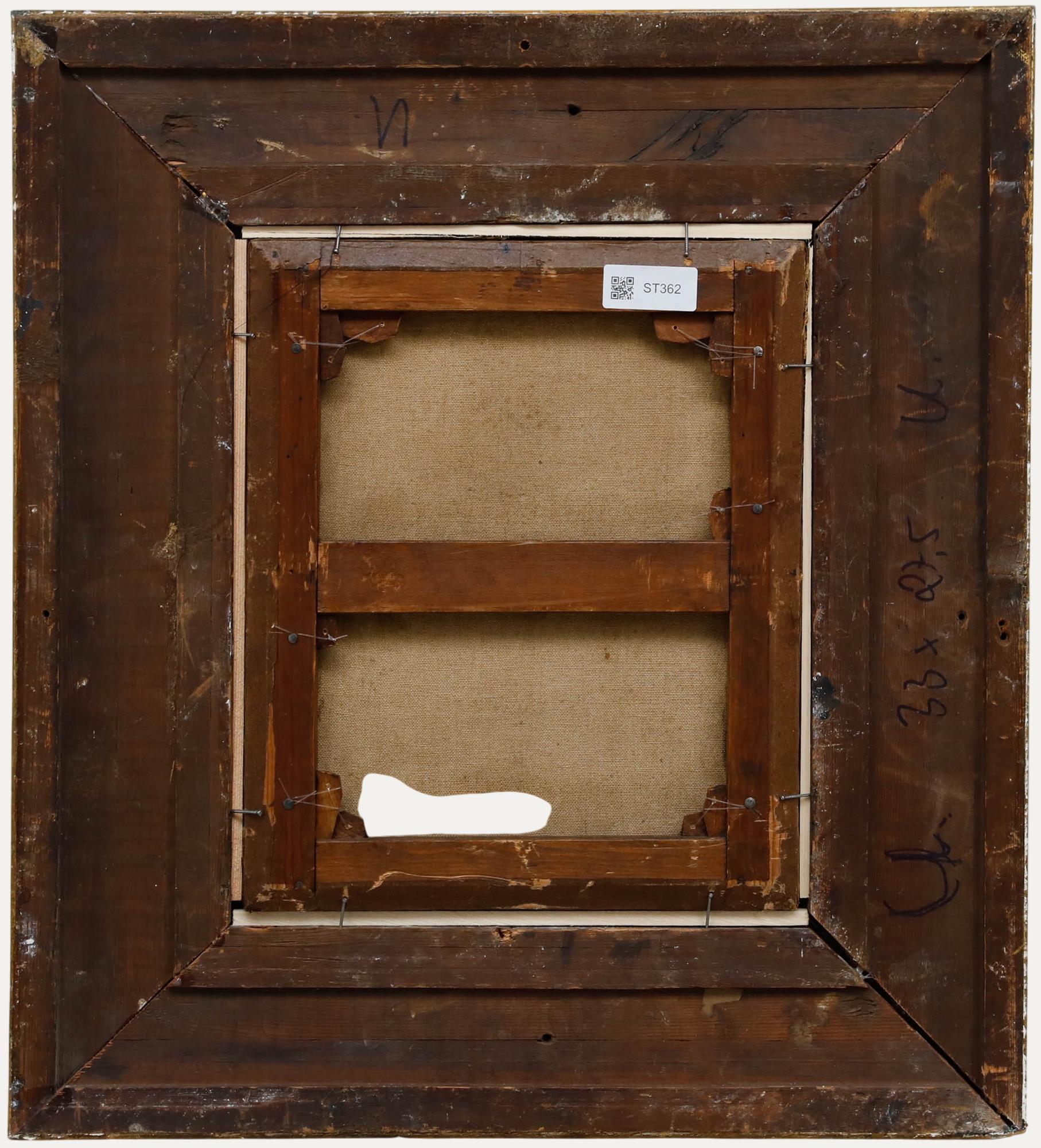 Öl des 19. Jahrhunderts - Die Familie (Braun), Figurative Painting, von Unknown