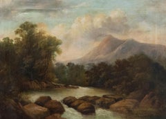 Antique 19th Century Oil - The Lledr Valley