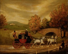 19th Century Oil - The Mail Coach