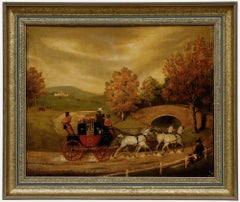 19th Century Oil - The Mail Coach