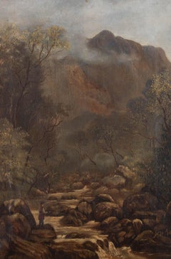 19th Century Oil - The Mountain Stream