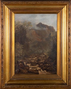 19th Century Oil - The Mountain Stream