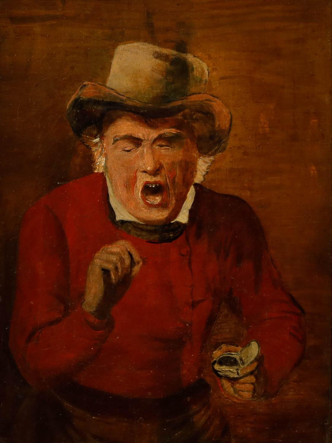 Huile du 19e siècle - La tabatière - Painting de Unknown