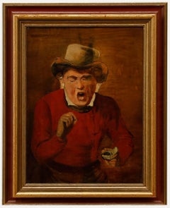 Huile du 19e siècle - La tabatière
