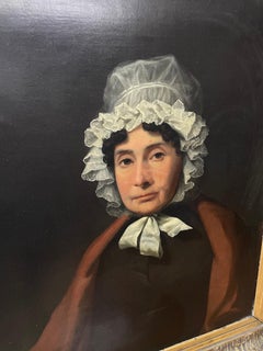 19th-Century Portrait of A Woman in A Lace Bonnet