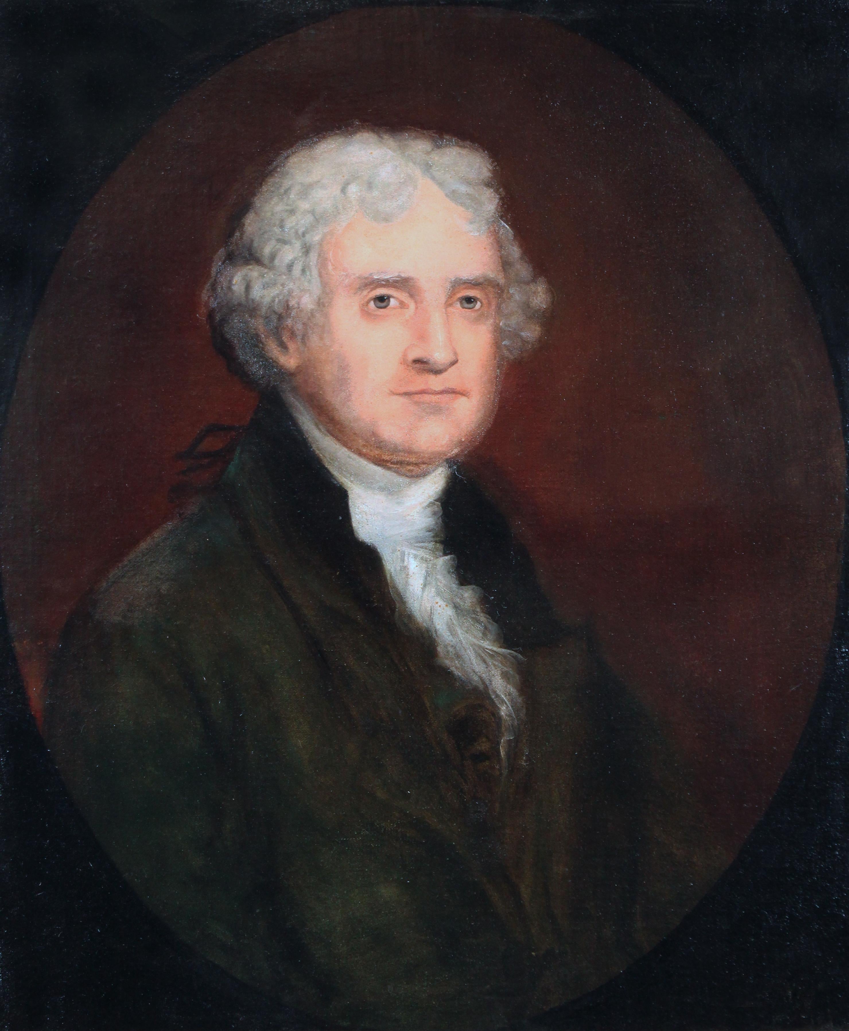 Ritratto di Thomas Jefferson del XIX secolo di un artista sconosciuto - Painting di Unknown