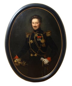 19th Century portrait painting of a French military officer