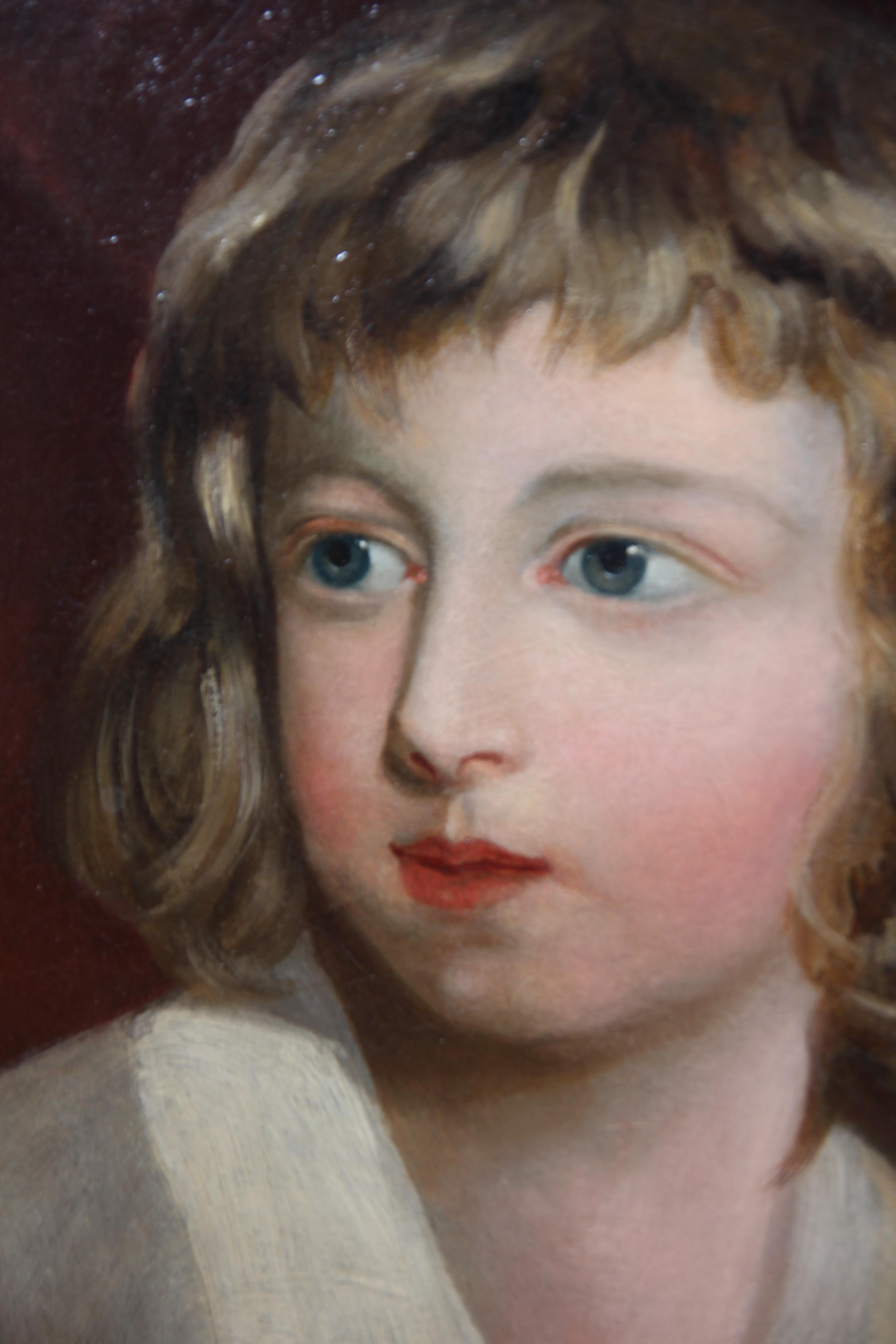19th Century Portrait of an Upper British Boy - Painting by (In the Style of) John Hoppner