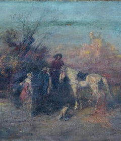 19th Century Spanish Impressionist Painting