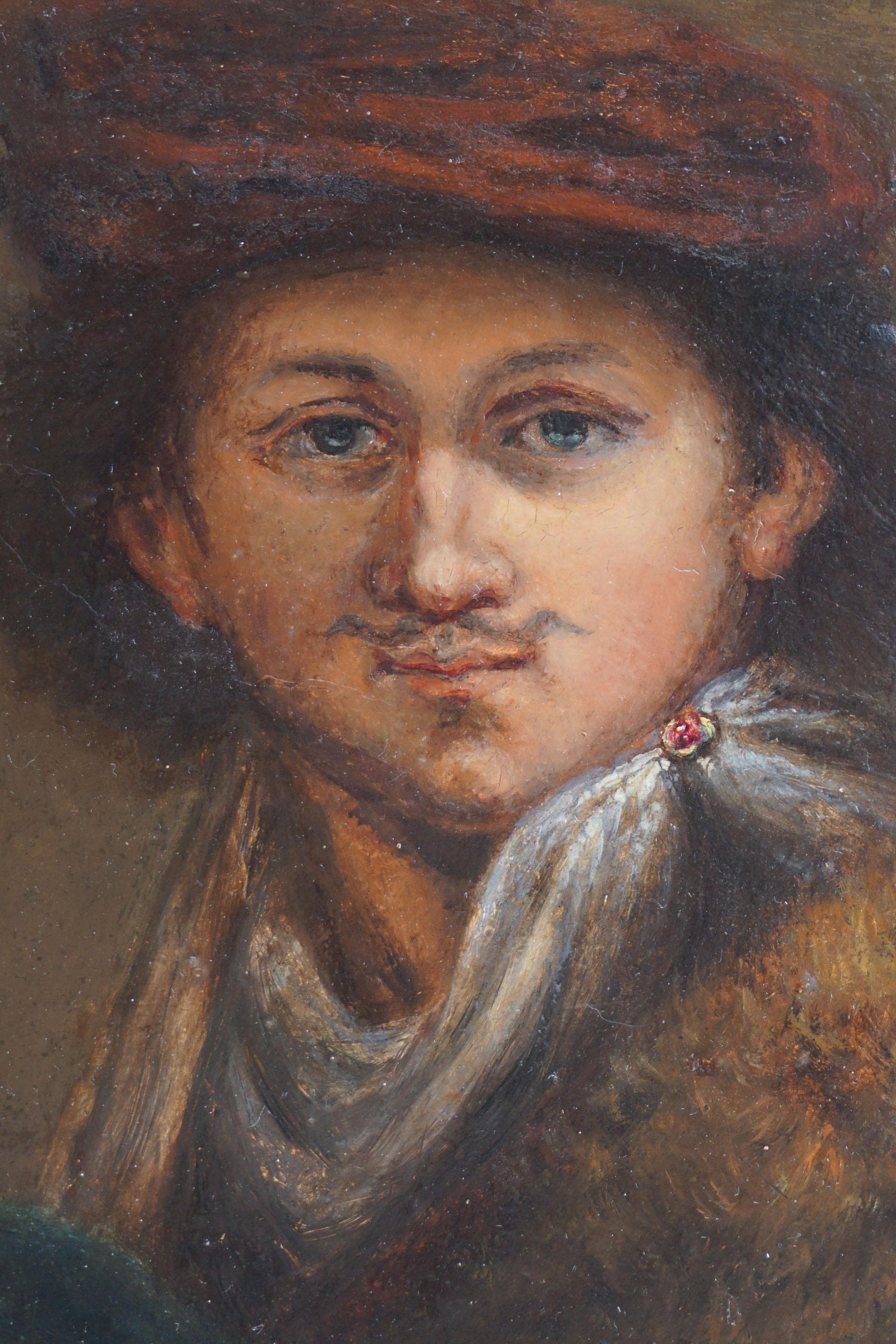 rembrandt self portrait as a young man