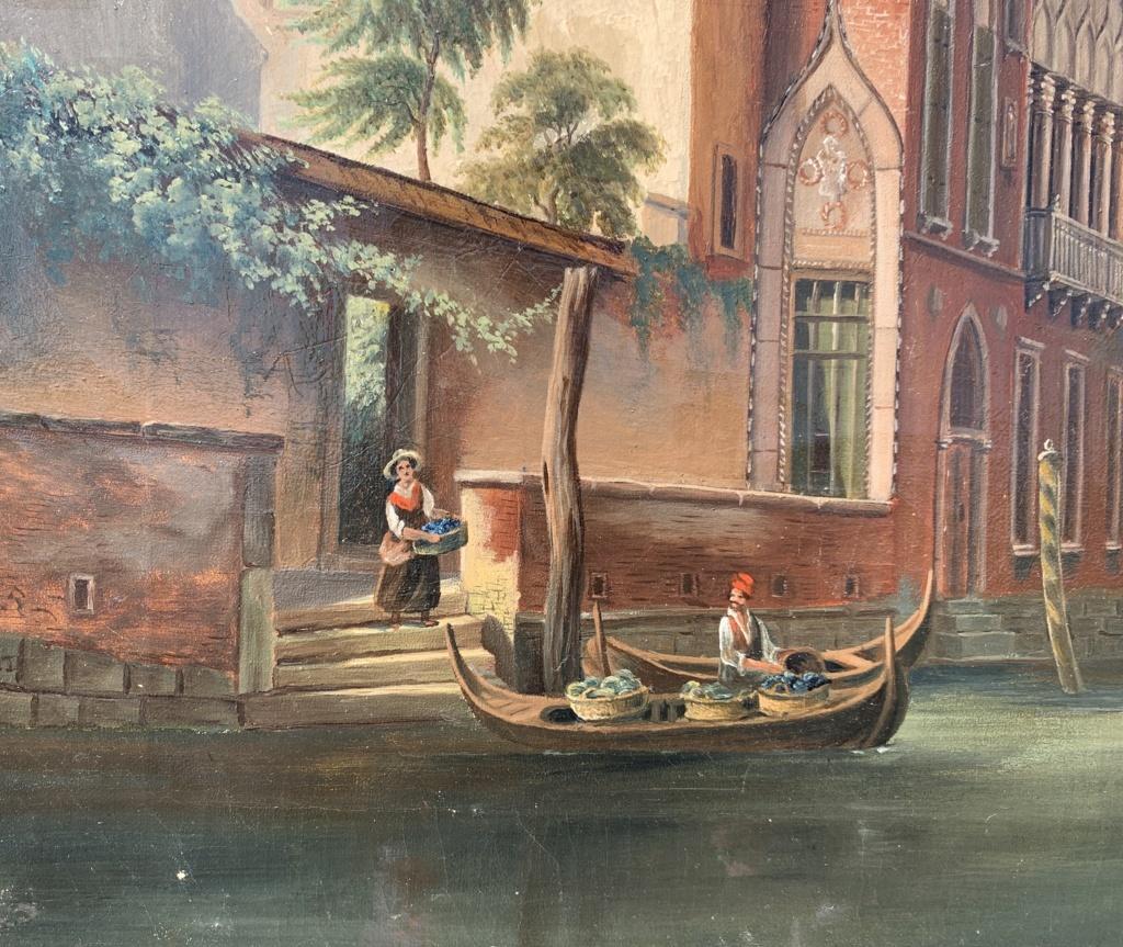 Venetian painter (dated 1869) - Venice, view of Palazzo Sanudo Soranzo van Axel ai Miracoli.

44.5 x 37.5 cm without frame, 59 x 51 cm with frame.

Oil on canvas, in a wooden frame.

- Inscription on the back: 