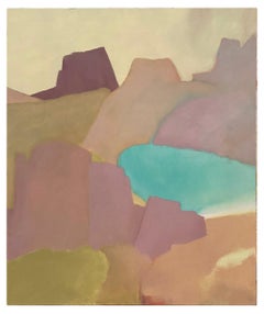 2000s Softly Colorful Landscape Painting
