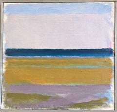 2004 Contemporary Original Abstract Landscape Oil Painting - Coastal Reverie (Rêverie côtière)